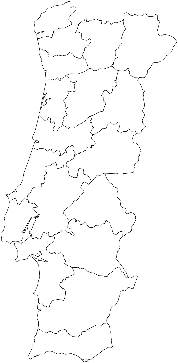 Mapa de Portugal com as lojas do Grupo SucessoGentil